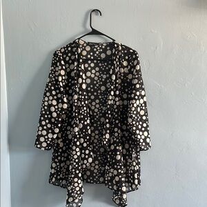 Black and White Polka Dot Cardigan